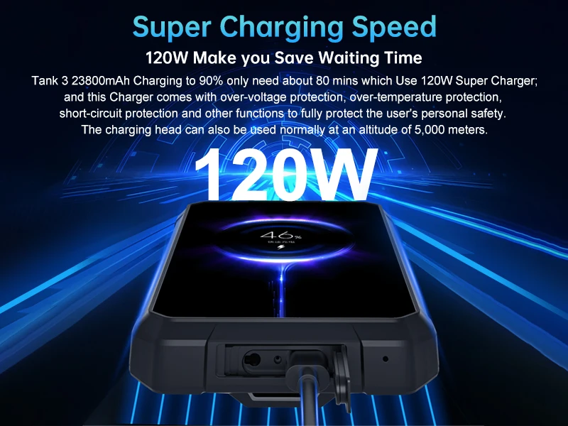 8849 Tank 3 Rugged 32GB 512GB 23800mAh Android14 120W Charger Dimensity 8200 5G 200MP 120Hz Outdoor Light GPS Dual SIM