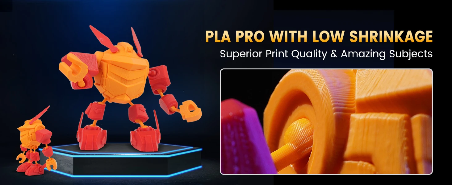 SUNLU 2KG PLA+2.0 3D Printer Filament Tougher and Stronger PLA Plus Filament 1000G/Roll 1.75mm 3D Filament Fits for FDM 3D Print
