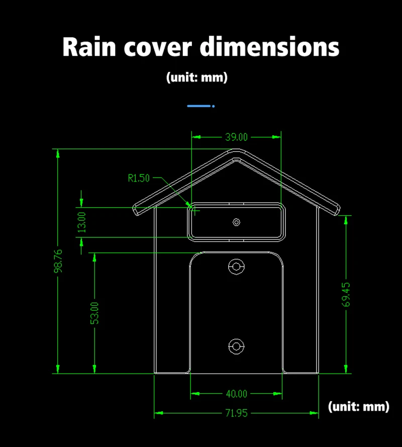 Smart Home Wireless Doorbell Rain Cover Waterproof Cover Doorbell Ring Chime Button Transparent Waterproof Home Waterproof Shell
