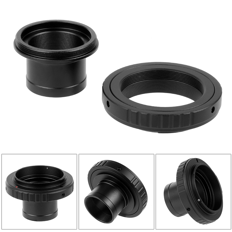 1.25"; T-mount Metal Telescope Adapter and Canon EOS Nikon Sony SLR/DSLR Cameras T-ring Astronomical Telescope Photography