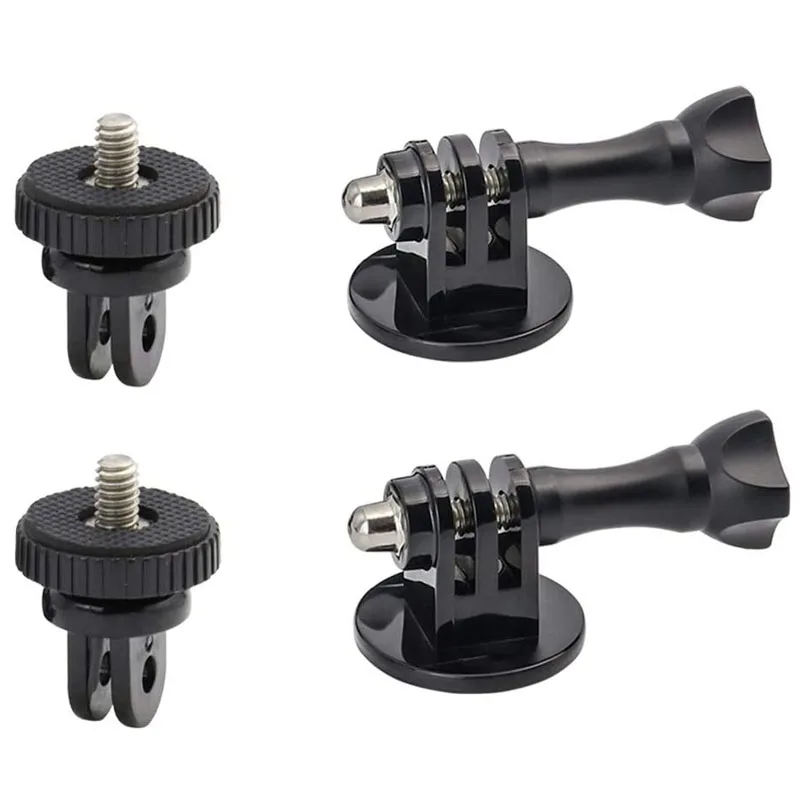 Tripod Adapter Mounts for Gopro 13 12 11 10 9 8 7 6 5 4 3 2 1/4-20 Screw Adapter for Go Pro Hero YI 4K SJ4000 EKEN H9R DBPOWER
