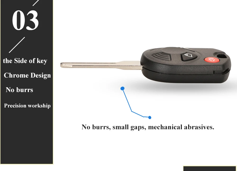 jingyuqin 315/433Mhz Remote Car Key Fob For Ford C-Max Edge Escape Focus Lincoln Mazda Mercury OUCD6000022 Transmitter ID63 4BT