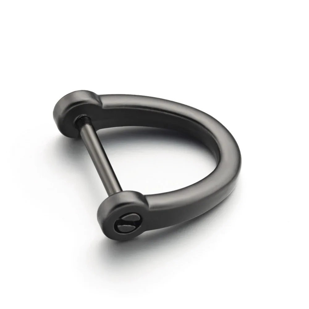 DIY Horseshoe Key Chain Ring Holder D Shape Keychain Thick Rod Classic Buckle Interior Bag Repair Parts Buttons Accessories P032