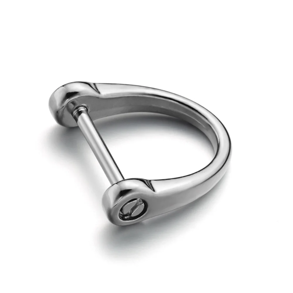 DIY Horseshoe Key Chain Ring Holder D Shape Keychain Thick Rod Classic Buckle Interior Bag Repair Parts Buttons Accessories P032