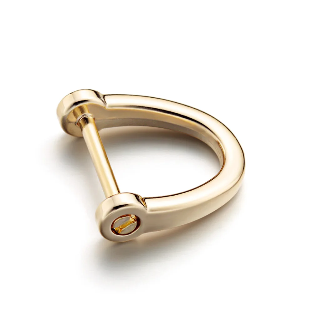 DIY Horseshoe Key Chain Ring Holder D Shape Keychain Thick Rod Classic Buckle Interior Bag Repair Parts Buttons Accessories P032