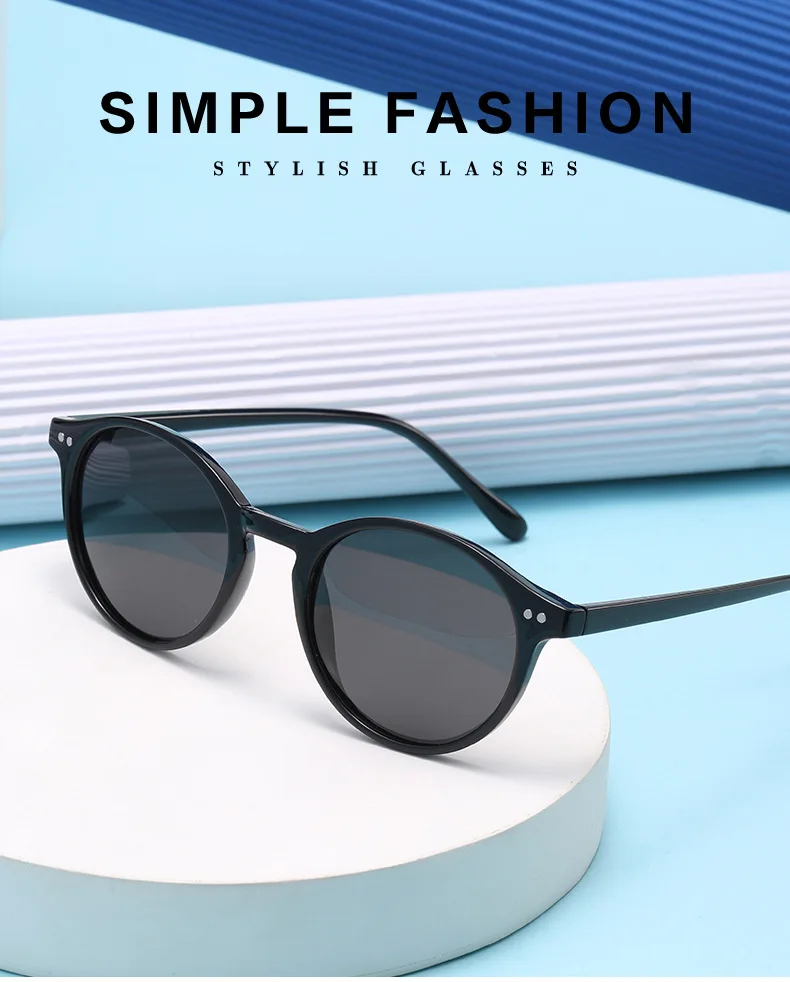 Retro Round Polarized Sunglasses Men Women Classic Leopard Frame Sun Glasses Fashion Black Driving Male Female Goggles UV400