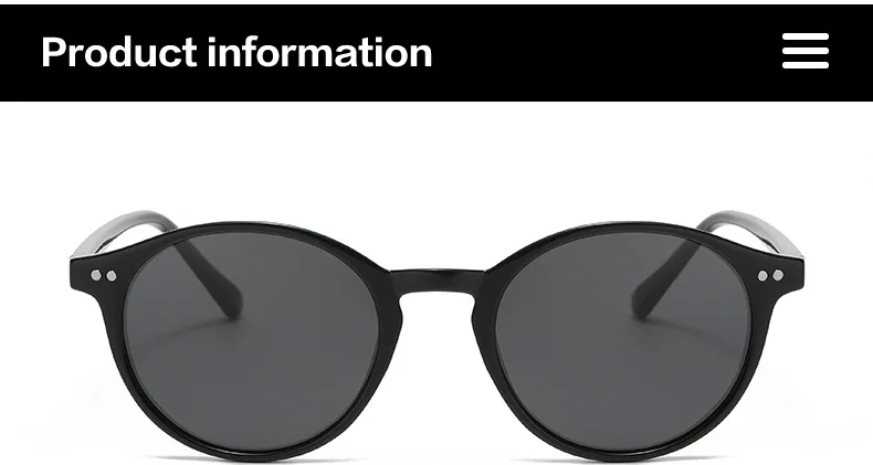 Retro Round Polarized Sunglasses Men Women Classic Leopard Frame Sun Glasses Fashion Black Driving Male Female Goggles UV400