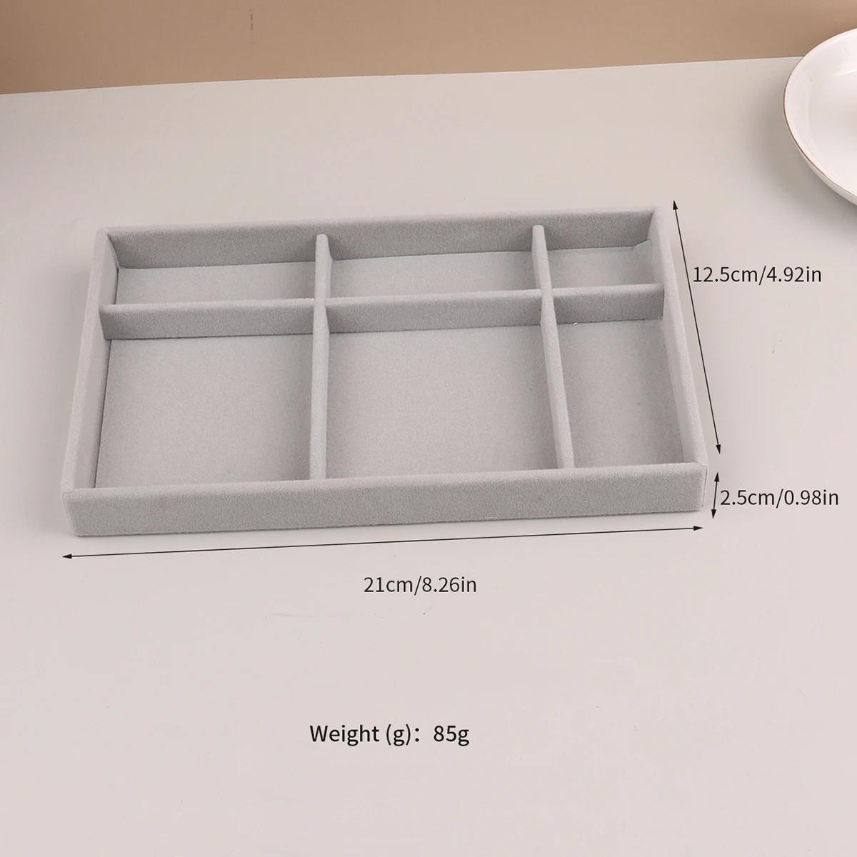 Velvet Jewelry Display Stackable Exquisite Jewellery Holder Portable Ring Earrings Necklace Organizer Box Organizator De Boys
