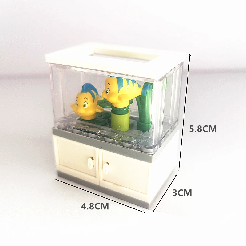 City Friends Fish Tank Building Blocks MOC Assemble Toys ClownFish Turtle Lizard Pet Blocks DIY Toy Creative Toys for Kids Gift
