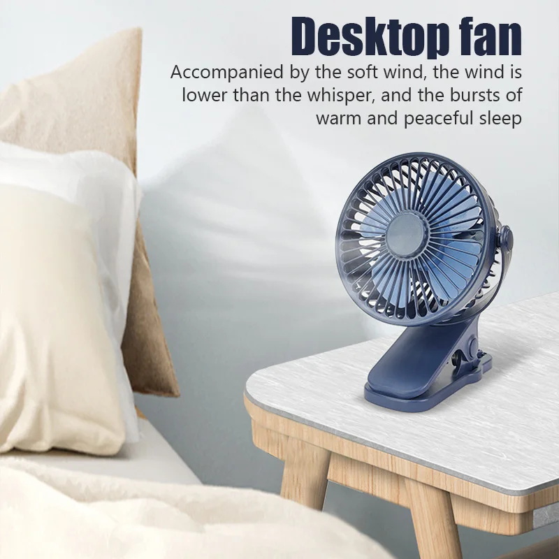 Portable Mini Hand Clip Fan USB Quiet Desktop Electric Fan High Quality Student Dormitory Small Cooling Ventilador Fan Air Coole