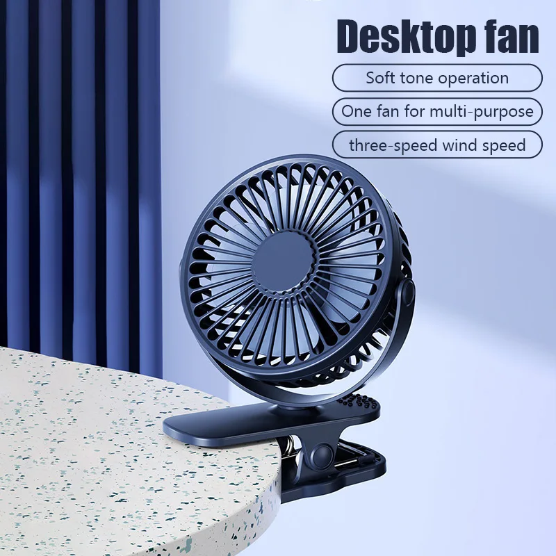 Portable Mini Hand Clip Fan USB Quiet Desktop Electric Fan High Quality Student Dormitory Small Cooling Ventilador Fan Air Coole