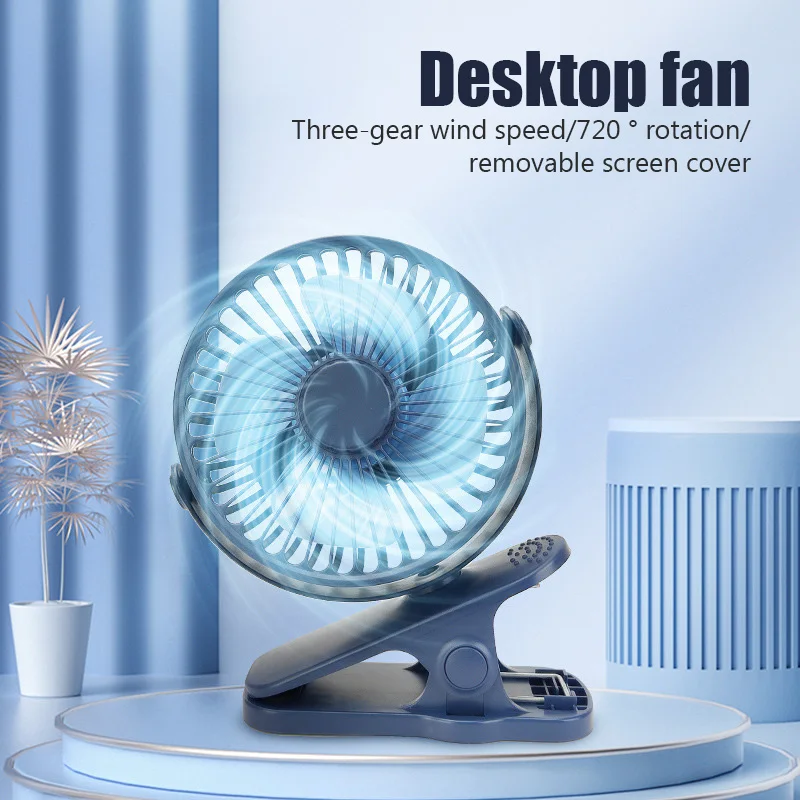 Portable Mini Hand Clip Fan USB Quiet Desktop Electric Fan High Quality Student Dormitory Small Cooling Ventilador Fan Air Coole