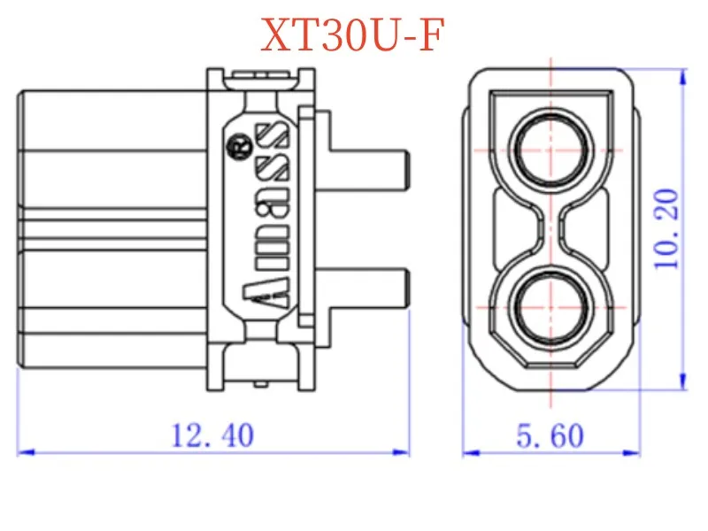 1 PCS/5 PCS XT30U Amass 1PCS Male Female Connector Plug With 16/18AWG Silicon Wire