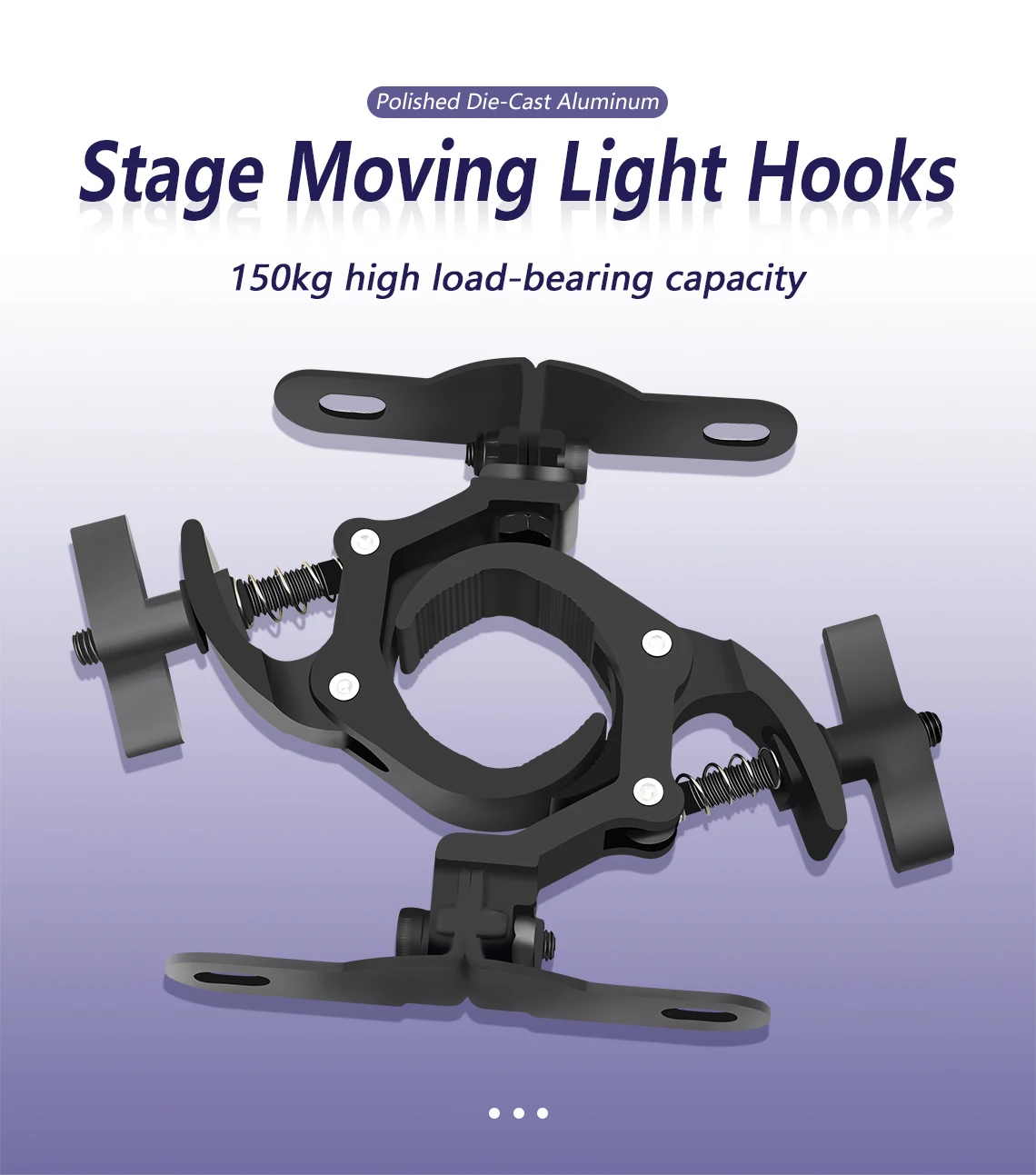 2-10 Pair Aluminum Light Hook LED Moving Head Light Hook Stage Light Truss Clip Folding Spring Hook Lighting Hook