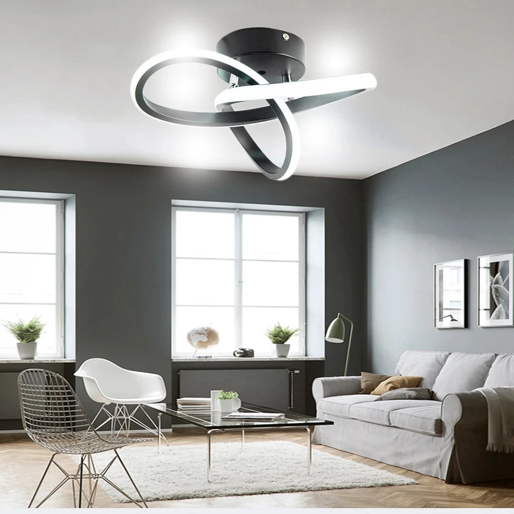 Modern LED Ceiling Light,LED Ceiling Light,20W for Bedroom,Kitchen,Living Room,Diameter 25 cm, Dimmable 3000K/4500K/6500K