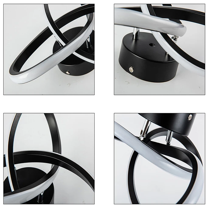 Modern LED Ceiling Light,LED Ceiling Light,20W for Bedroom,Kitchen,Living Room,Diameter 25 cm, Dimmable 3000K/4500K/6500K