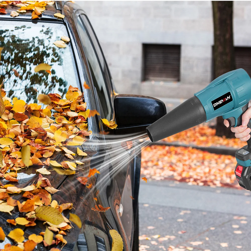 ONEVAN Brushless 3500W Electric Turbo Blower Jet Fan 350M/S Violent Car Dryer Snow Dust Blowing Tool For Makita 18V Battery Pin