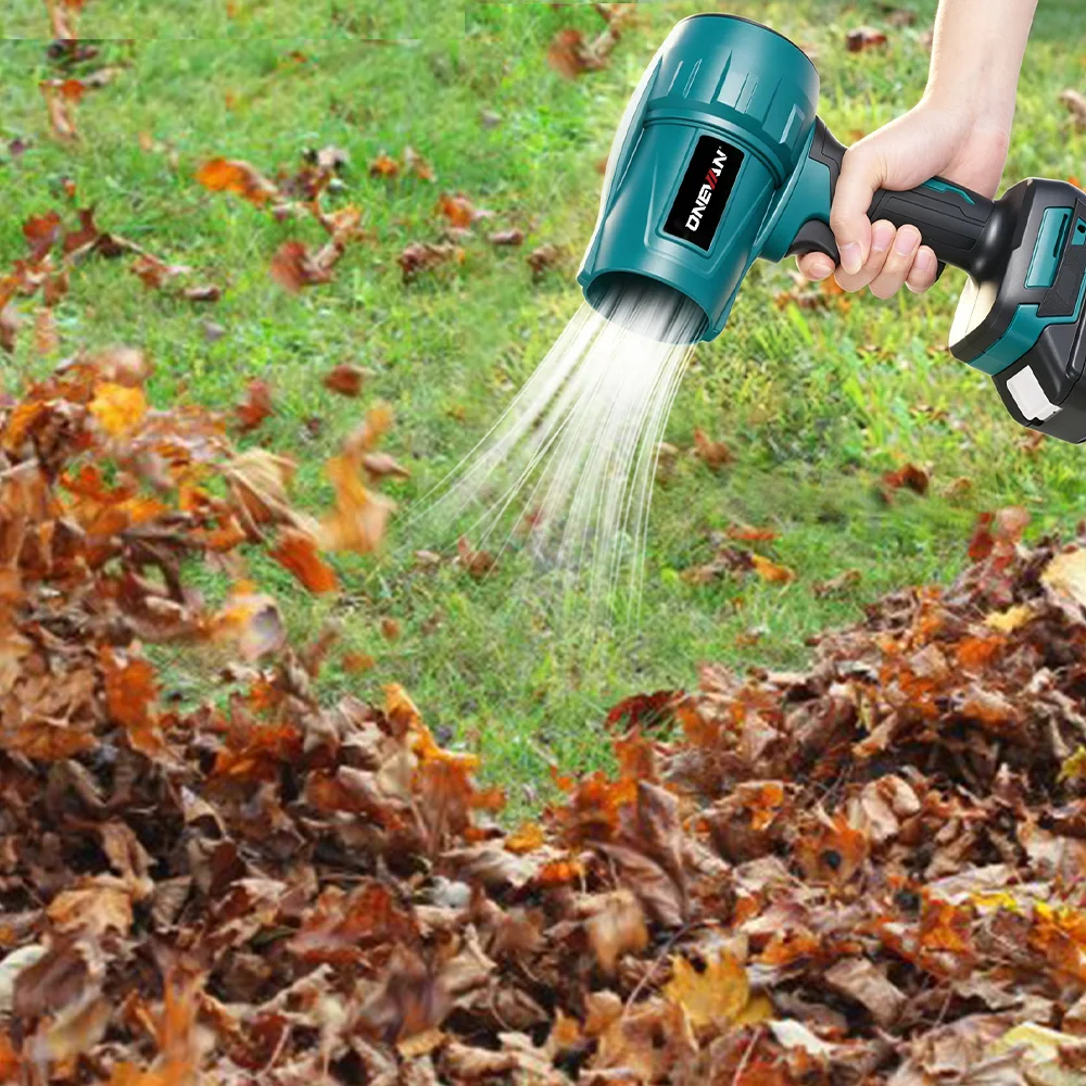 ONEVAN Brushless 3500W Electric Turbo Blower Jet Fan 350M/S Violent Car Dryer Snow Dust Blowing Tool For Makita 18V Battery Pin