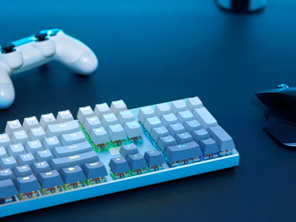 Redragon K556 SE RGB LED Backlit Wired Mechanical Gaming Keyboard, Aluminum Base, 104 Keys, Hot-Swap Linear Quiet Red Switch