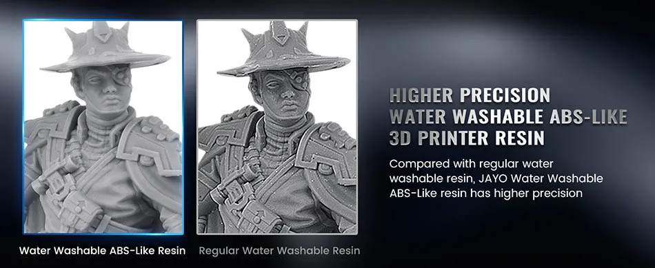 JAYO Water Washable Standard/ ABS Like Resin 3D Printer Resin 405nm UV Standard Rapid Photopolymer Resin For LCD/DLP/SLA 5Bottle