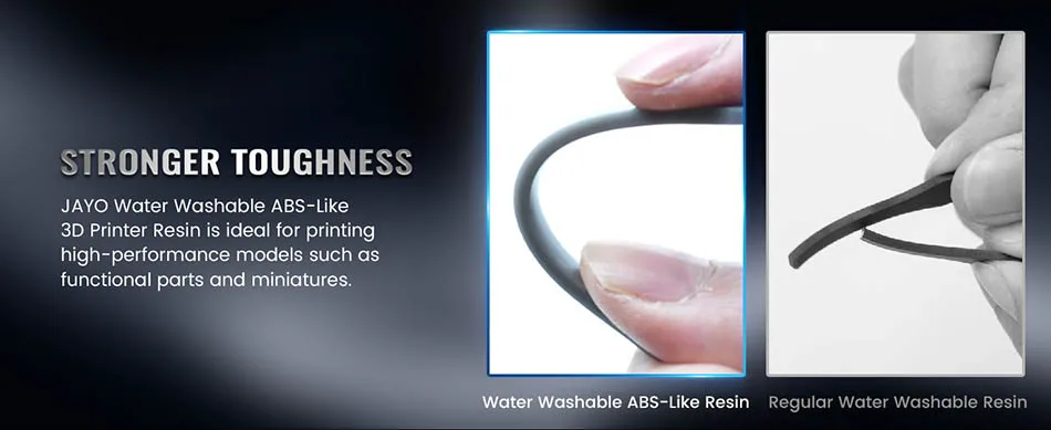 JAYO Water Washable Standard/ ABS Like Resin 3D Printer Resin 405nm UV Standard Rapid Photopolymer Resin For LCD/DLP/SLA 5Bottle