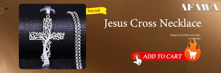 Cross Christian Church Prayer Necklace Men Stainless Steel Gold Color Bible Amulet Necklaces Jewelry colar masculino N2005S02