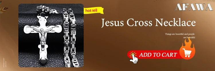 Cross Christian Church Prayer Necklace Men Stainless Steel Gold Color Bible Amulet Necklaces Jewelry colar masculino N2005S02