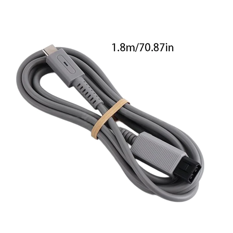 1.8m Type C Charge Cable for Wii Console 65W PD USB C Gaming Power Supply Cord for Nintendo Wii Charge Game Console LED Wire
