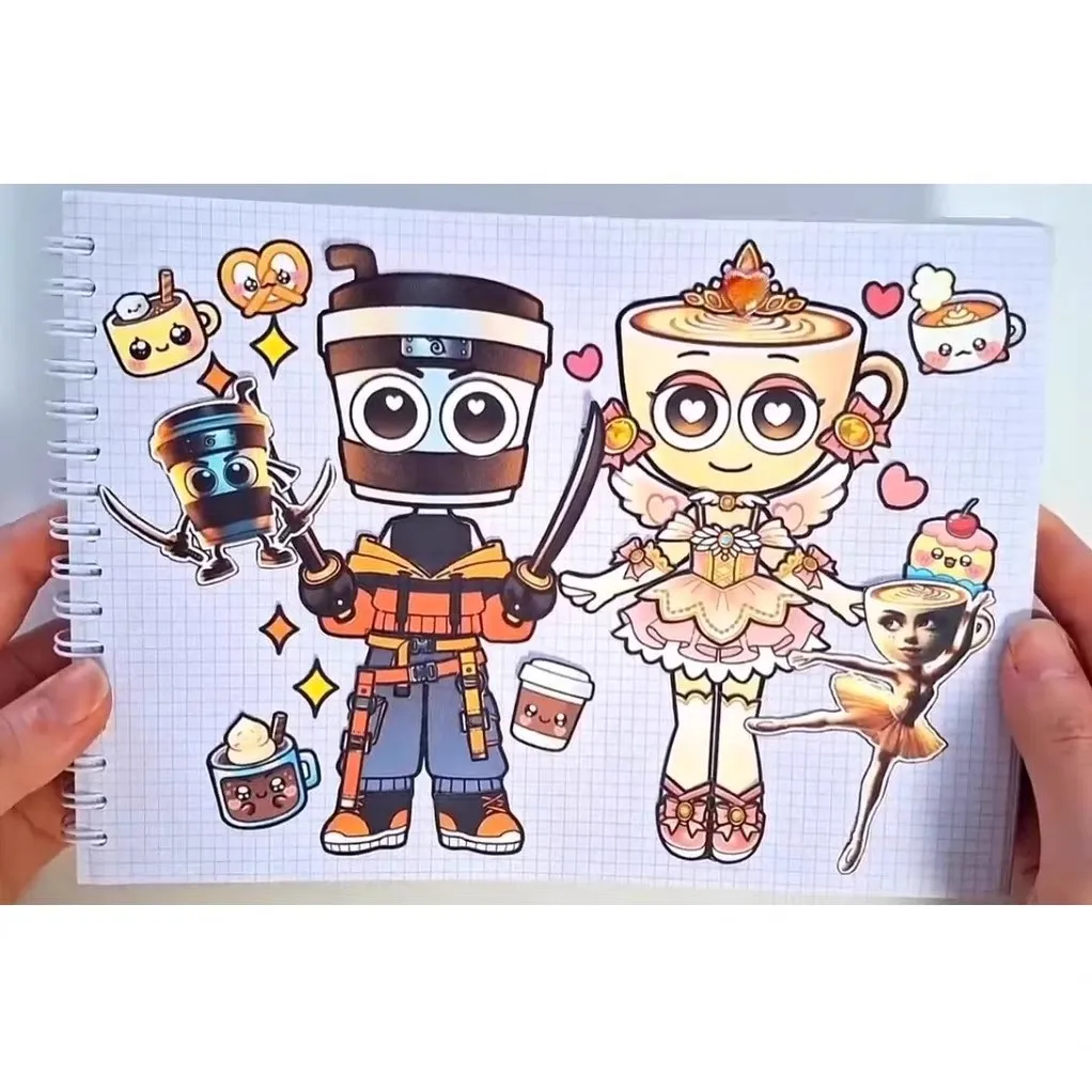 8 Sheets/Pack DIY Cartoon Game Waterproof Puzzle Stickers Cute Stress Relief Creative Educational Assembly Puzzle Toy Party Gift
