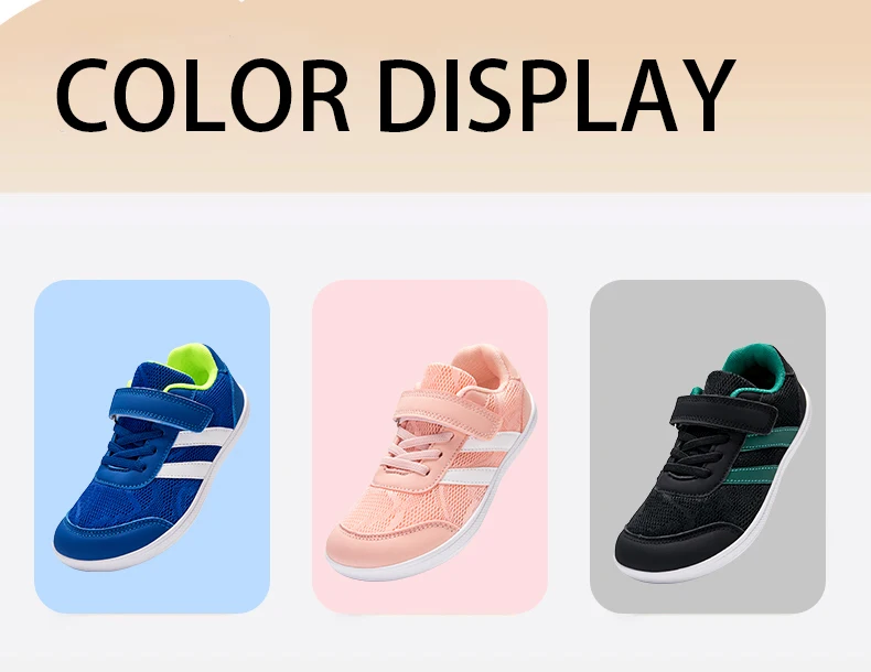Children Wide-Toe Barefoot Shoes Boys And Girls Simple Sports Shoes Lightweight And Comfortable Children Casual Sports Shoes
