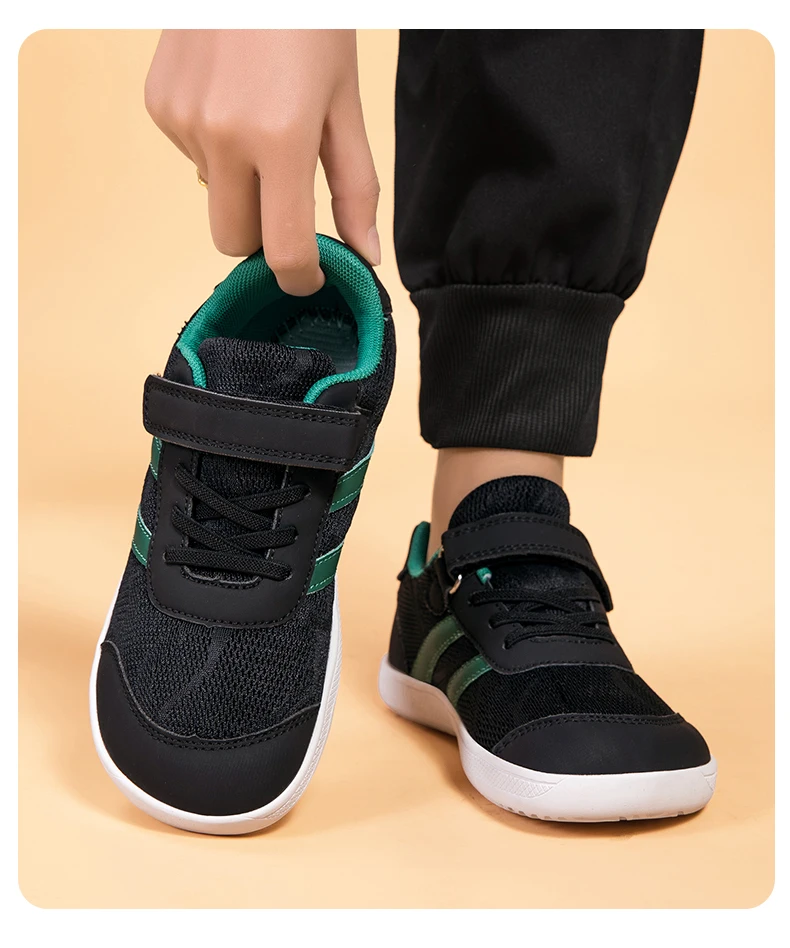Children Wide-Toe Barefoot Shoes Boys And Girls Simple Sports Shoes Lightweight And Comfortable Children Casual Sports Shoes