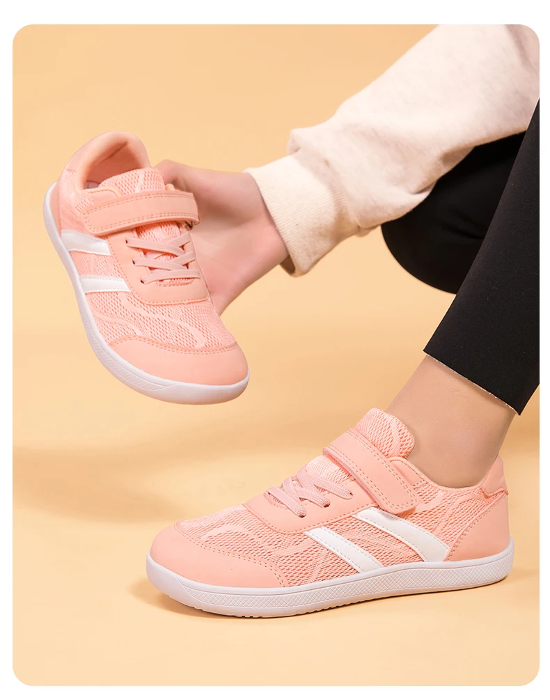 Children Wide-Toe Barefoot Shoes Boys And Girls Simple Sports Shoes Lightweight And Comfortable Children Casual Sports Shoes
