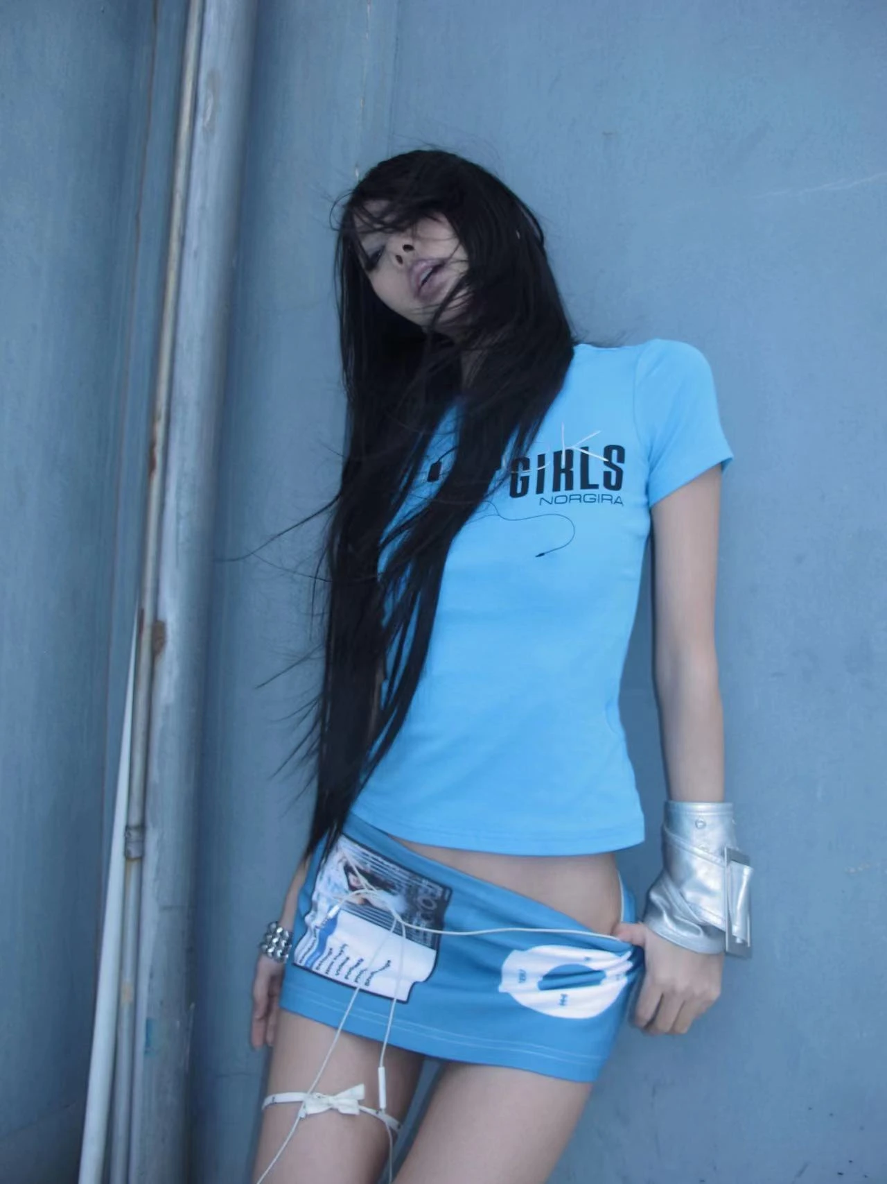Karrcat Trashy Y2k Letter Print T-shirt Grunge Aesthetics Short Sleeve Crop Tops Vintage 2000s Style Streetwear American Retro