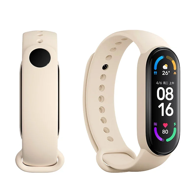 3Pcs Silicone Watchband For Mi Band 7 6 4 5 3 9 Bracelet Xiaomi Mi Band Strap Sport Replacement Wristband Smartwatch Accessories
