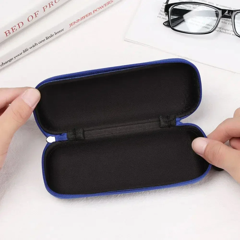 Jeans Fabric Glasses Case with Zipper, Sunglasses Protector, Grade Glasses Case, Reading Glasses Organizer Box, Carrying Bag