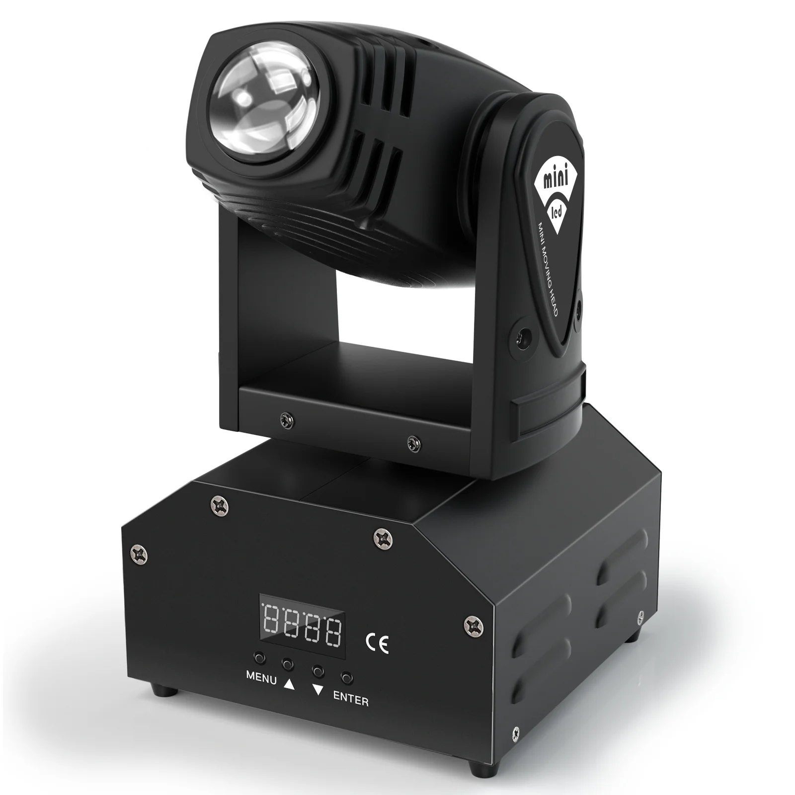 U'King 15W RGBW 4 in 1 LED Moving Head Light 11/13CH Beam Stage Light DMX512 Voice-activated Effect for Party DJ Bar KTV Disco