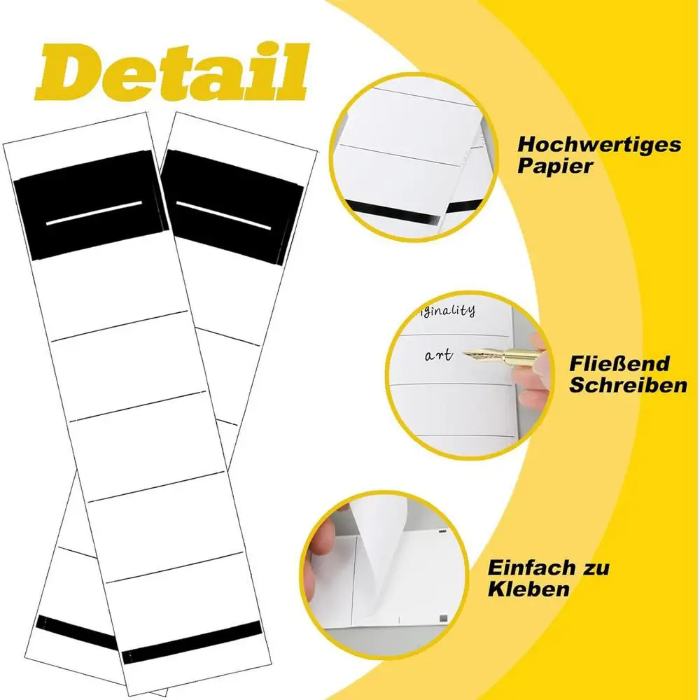 Binder Spine Label Stickers Folder Labels Stickers Set Of 100 Binder Spine Label Stickers Writable Adhesive Tags For Folders