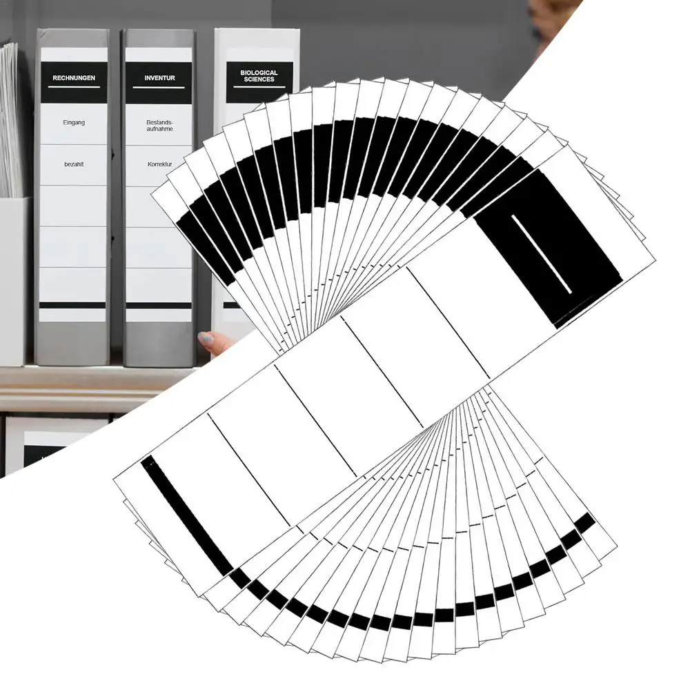Binder Spine Label Stickers Folder Labels Stickers Set Of 100 Binder Spine Label Stickers Writable Adhesive Tags For Folders