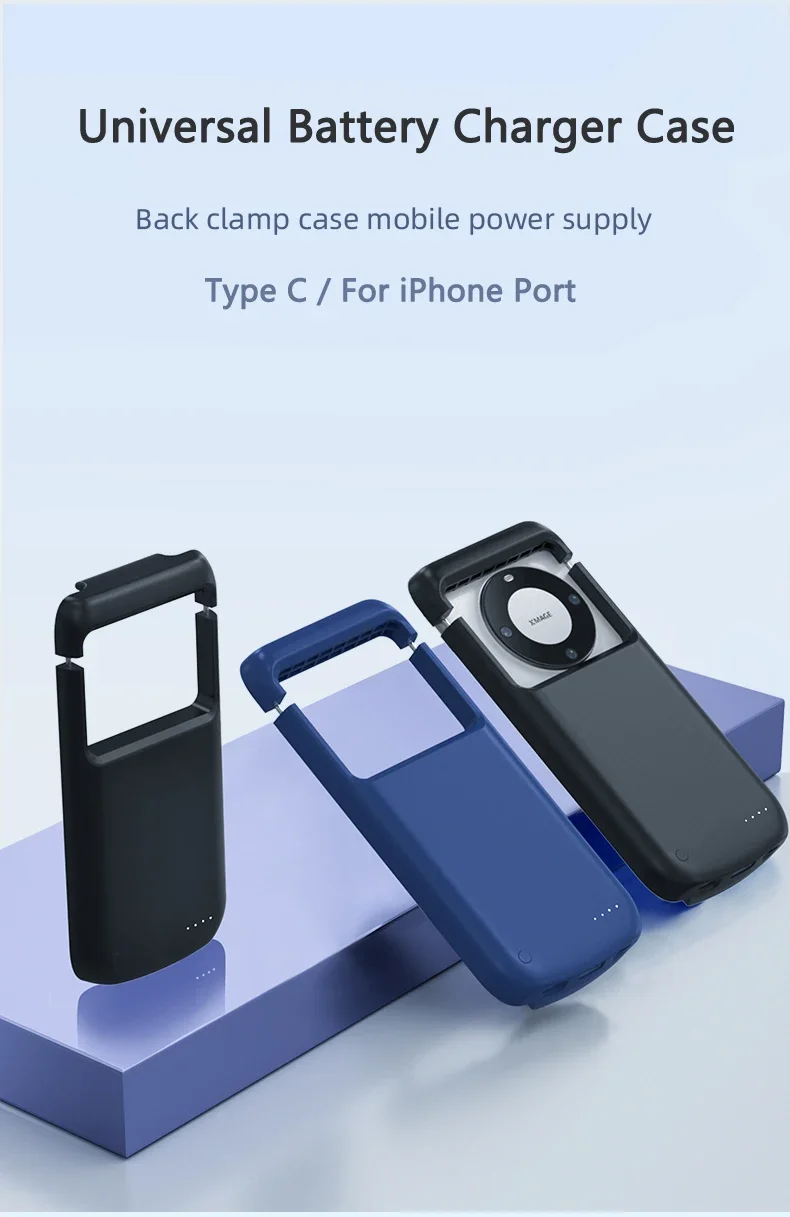 10000mAh Universal Battery Charger Case for IPhone 15 Huawei Samsung Xiaomi Type C Fast Charging Power Bank
