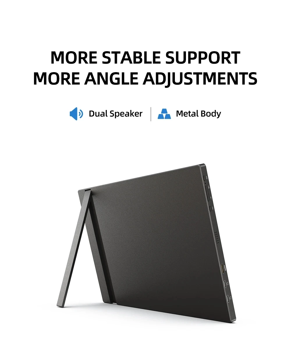 ARZOPA 16inch 2K Portable Monitor 16:10 IPS Screen with type-c mini hdmi Second Display for MAC/Laptop/PC/Xbox/PS4/5/Switch,Z1RC