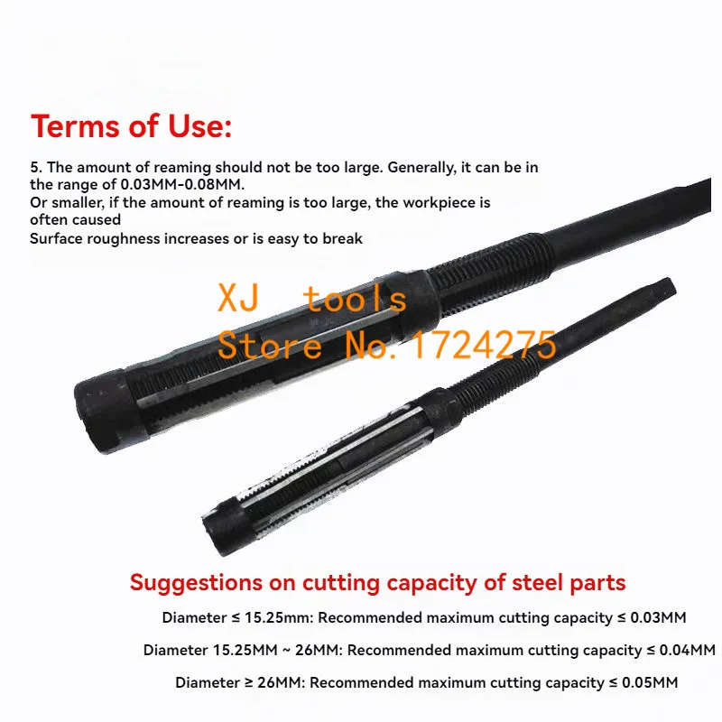 1PC Adjustable Hand Reamer HSS Size Range Alloy Steel Reamer Hand Reamer Machine Cutting Tools (10/12/15/17/19/20/21/23/25/26mm)