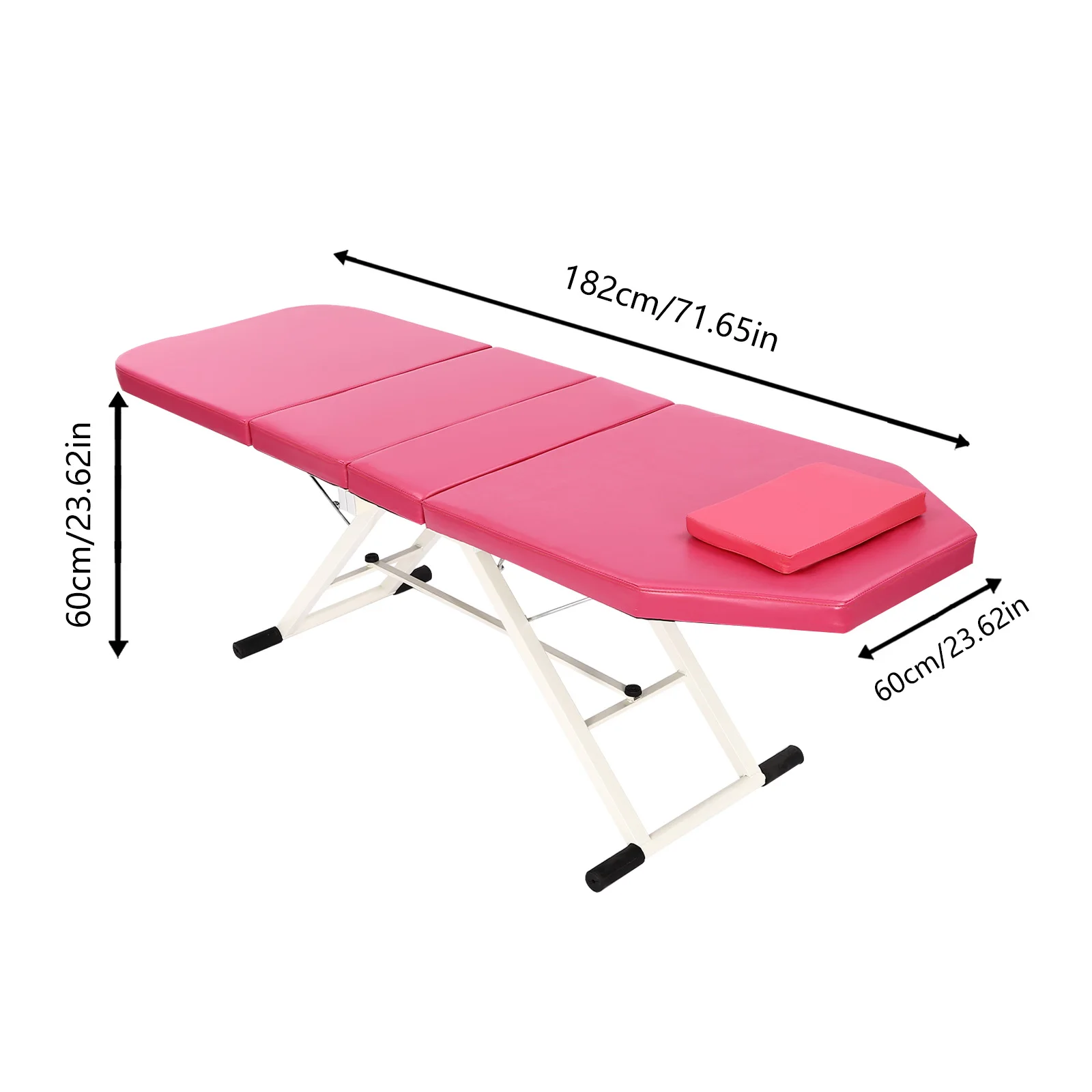 Pink/White/Black Waterproof and Oil-Resistant Fold The Beauty Bed Portable Foldable Massage Table Anti-Slip Pads