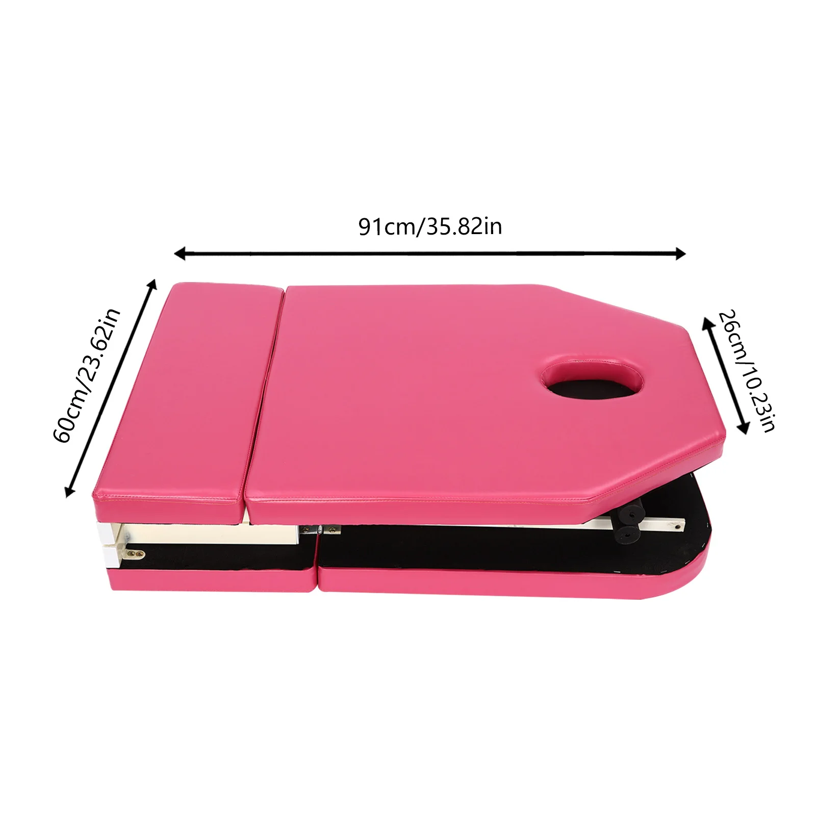 Pink/White/Black Waterproof and Oil-Resistant Fold The Beauty Bed Portable Foldable Massage Table Anti-Slip Pads
