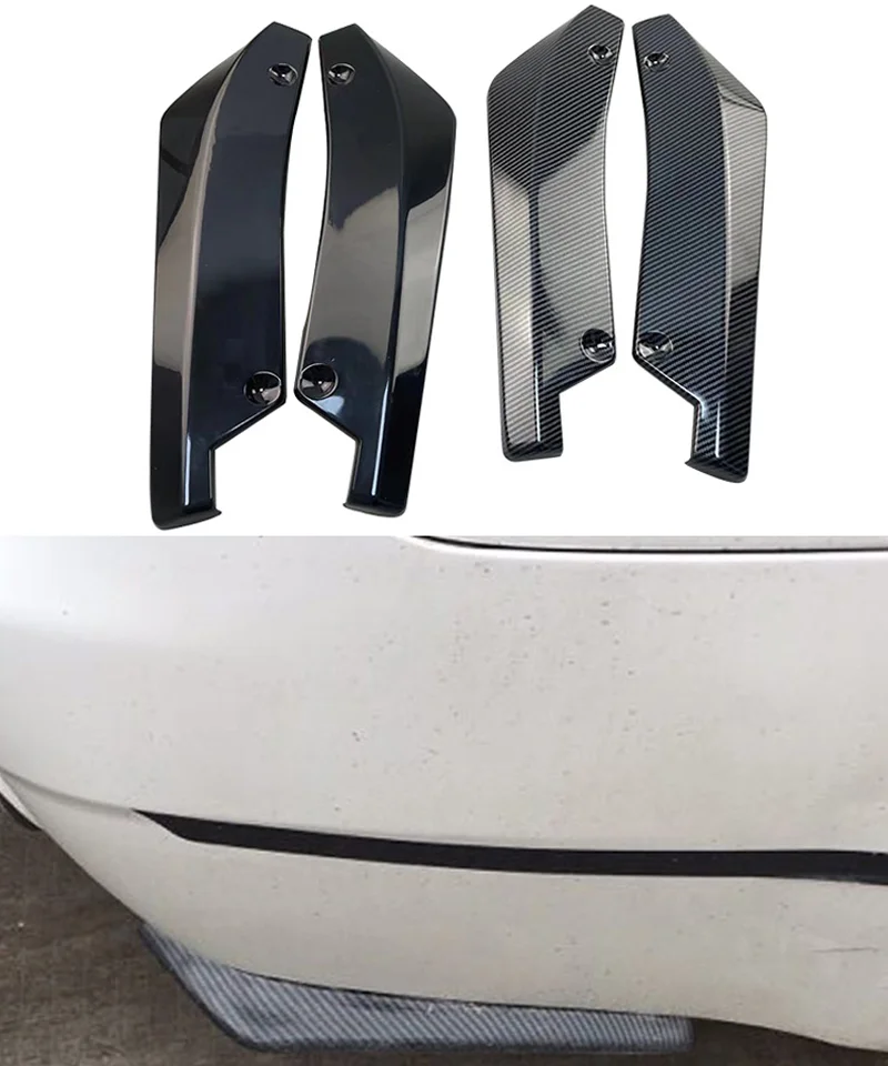 Universal Rear Bumper Protector Diffuser Spoiler Splitter For Audi Q5 Q7 BMW F31 X5 E70 Passat B7 Mazda 6 Peugeot 308 Suzuki Swi