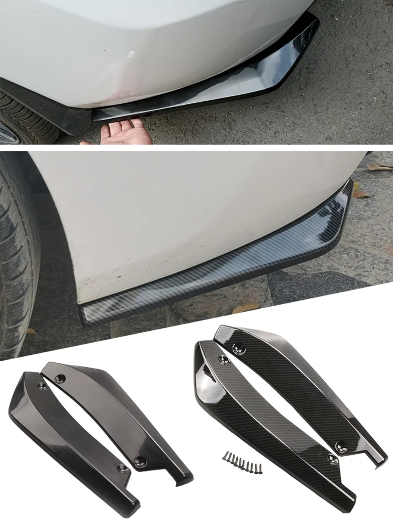Universal Rear Bumper Protector Diffuser Spoiler Splitter For Audi Q5 Q7 BMW F31 X5 E70 Passat B7 Mazda 6 Peugeot 308 Suzuki Swi