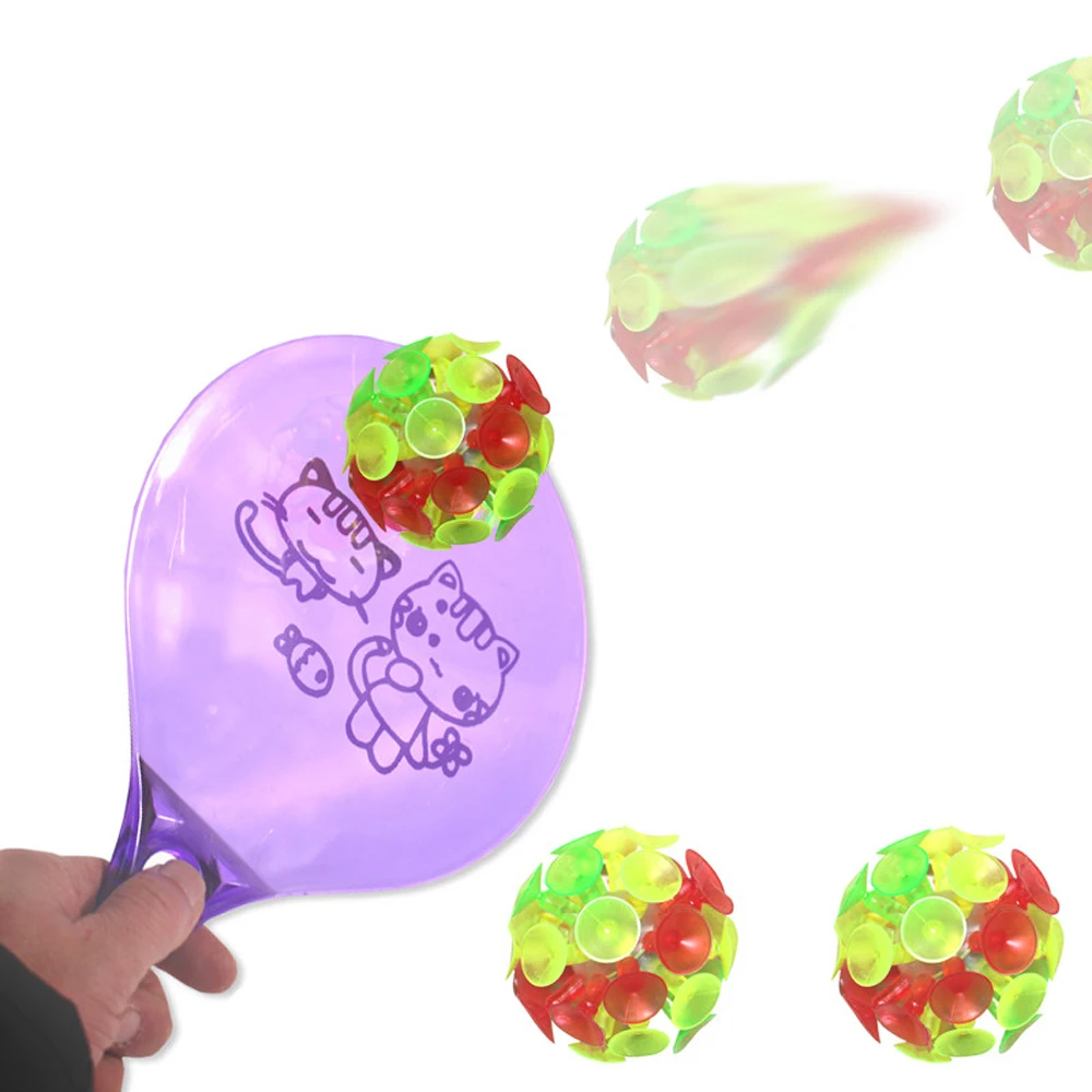 4Pcs Suction Cup Interesting Teaching Kindergarten Toys Products Sticky Ball Sucking Chuck Outdoor Sports Plastic EducationalToy