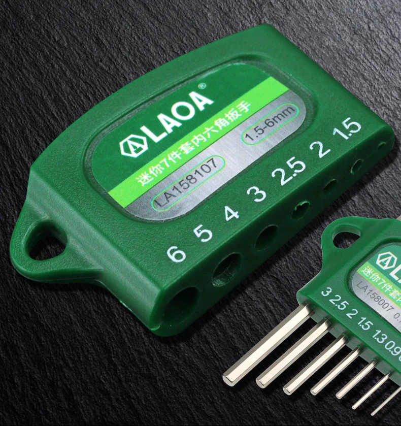 LAOA S2 alloy steel mini hex wrench small miniature 0.7/0.9/1.3/1.5/2/2.5/3mm Spanner Allen Key