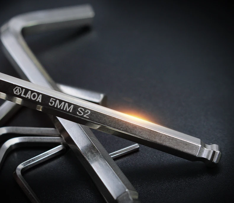 LAOA S2 alloy steel mini hex wrench small miniature 0.7/0.9/1.3/1.5/2/2.5/3mm Spanner Allen Key