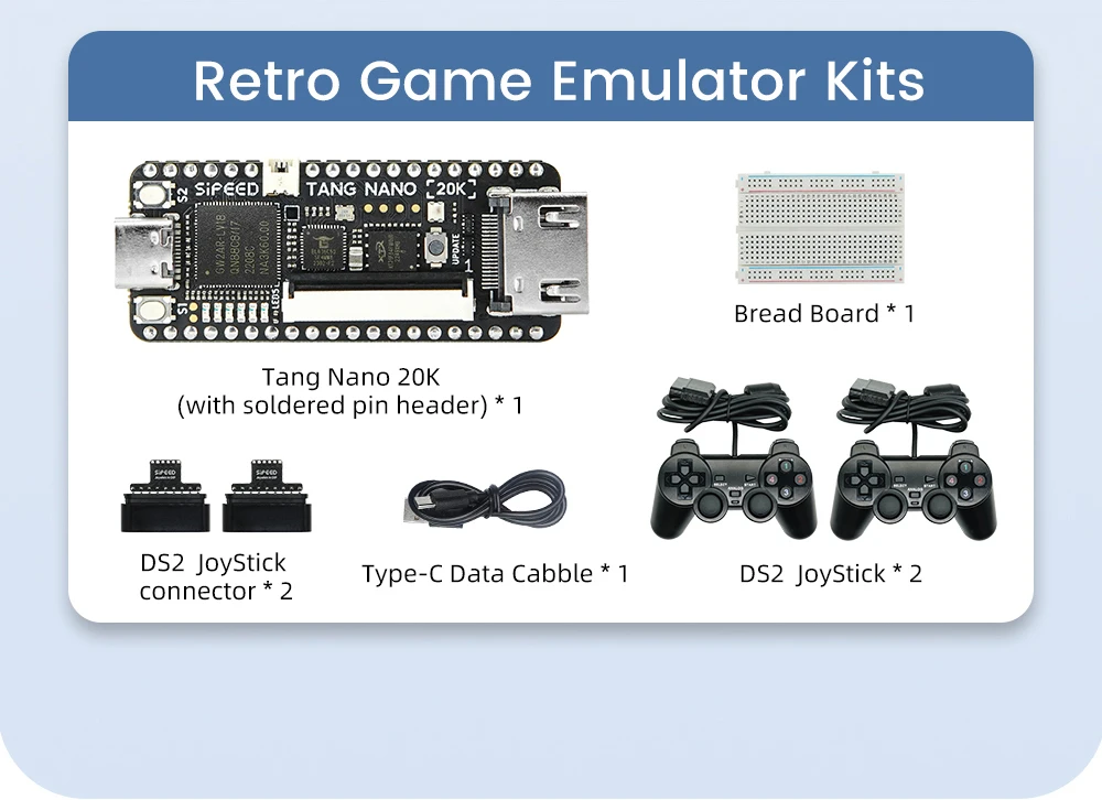 Sipeed Tang Nano 20K FPGA Development Board RISCV Linux Retro Game Player