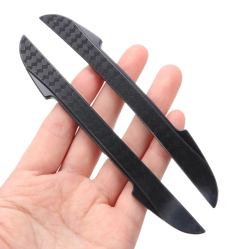New 4PCS Protective Strip Car Side Door Edge Protector Scrape Guard Bumper Guards Handle Cover 3D Sticker Car Styling Emblem
